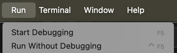 Start test debugging
